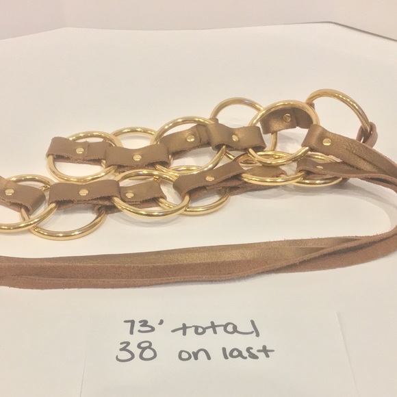 Gold Ring Adjustable Belt - Picture 5 of 5